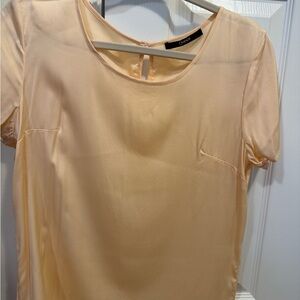Basic , silk Quince Peach Women's Blouse, like new